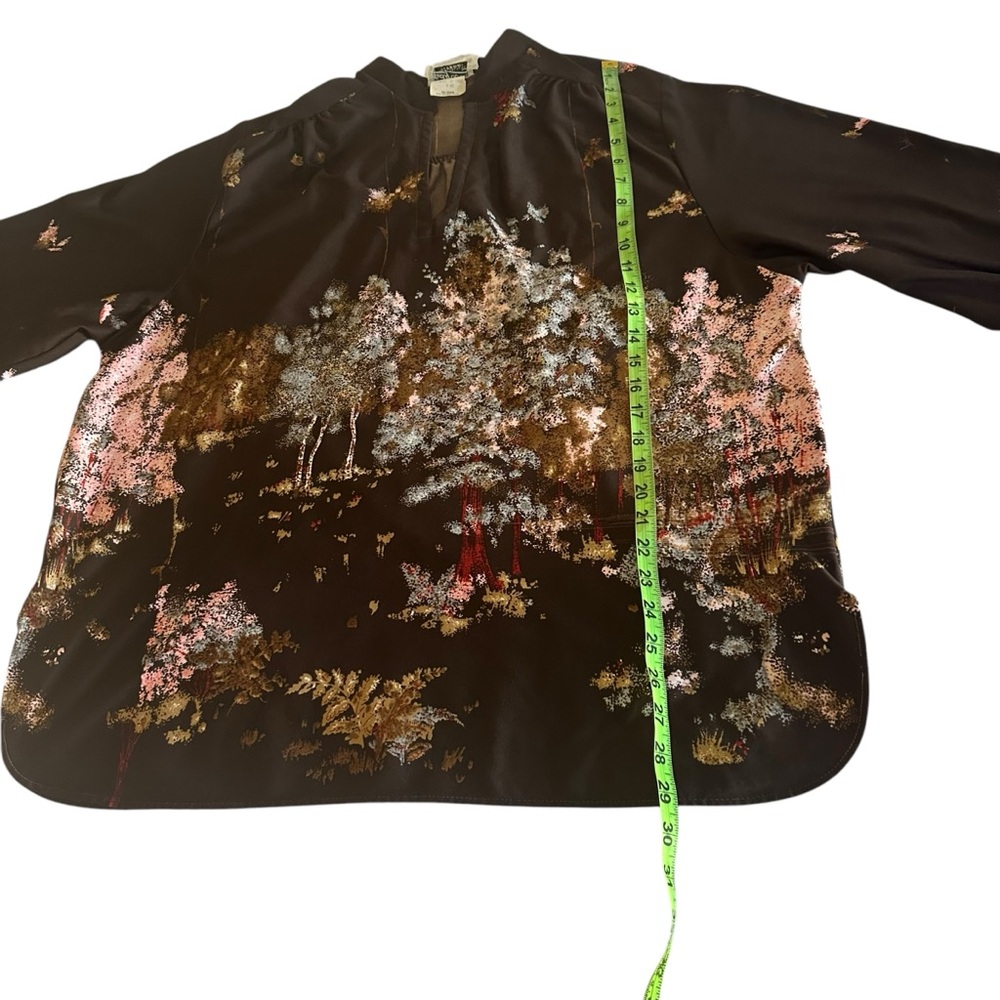 Vintage Lady Winn By TEDDI California Women’s Blouse Tree Scenery - Picture 8 of 13